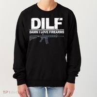 DILF Damn I Love Firearms Women's Sweatshirt thumb 0