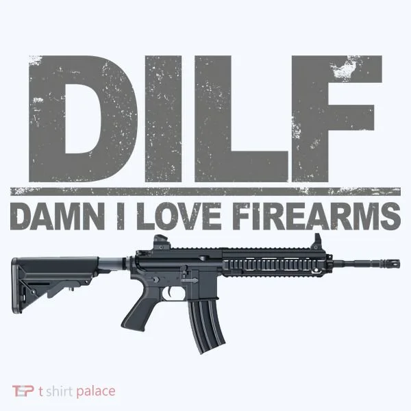 DILF Damn I Love Firearms Doggie Tank