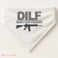 DILF Damn I Love Firearms USA-Made Doggie Bandana thumb 0