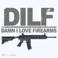 DILF Damn I Love Firearms Long Sleeve Shirt thumb 2