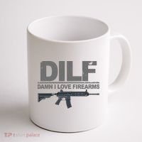 DILF Damn I Love Firearms Coffee Mug thumb 1