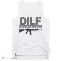 DILF Damn I Love Firearms Tank Top thumb 0