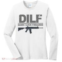 DILF Damn I Love Firearms Women's Long Sleeve Shirt thumb 0