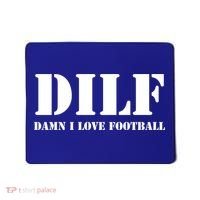 Dilf Damn I Love Football Funny Fathers Day Gift Dad Joke Gift Mousepad thumb 0