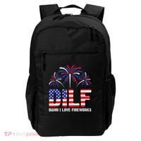 Dilf Damn I Love Fireworks Funny American Patriotic Backpack thumb 0