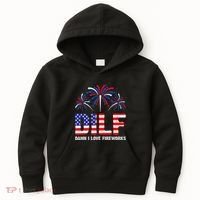 Dilf Damn I Love Fireworks Funny American Patriotic Kids Hoodie thumb 0