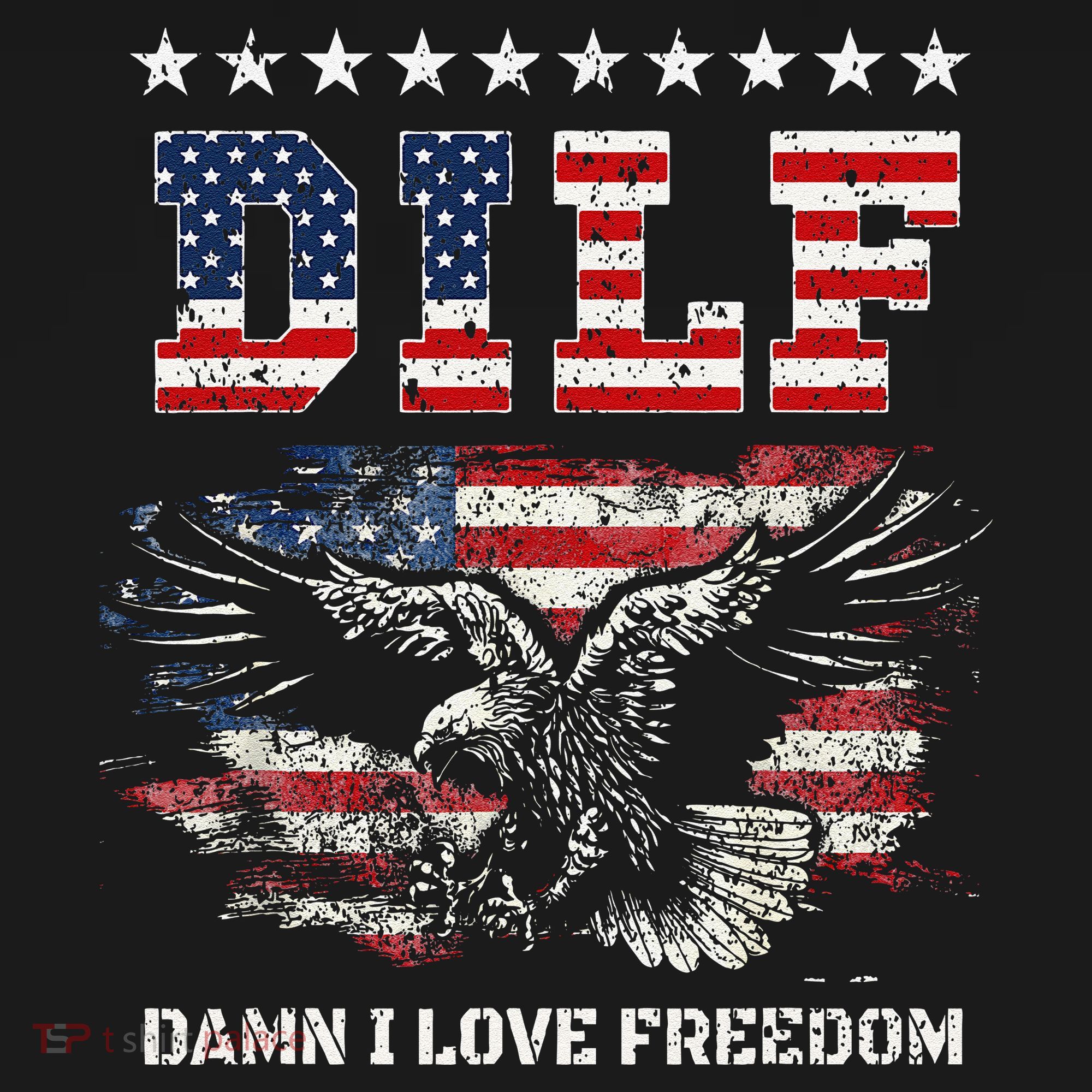 Dilf Damn I Love Freedom Eagle Funny Patriotic 4th Of July Backpack