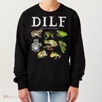 Dilf Damn I Love Frogs Frog Species Graphic Women's Sweatshirt thumb 0