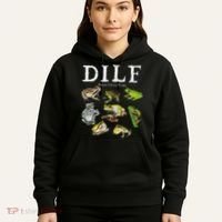 Dilf Damn I Love Frogs Frog Species Graphic Hoodie thumb 5