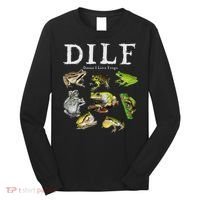 Dilf Damn I Love Frogs Frog Species Graphic Long Sleeve Shirt thumb 0