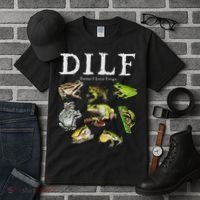 Dilf Damn I Love Frogs Frog Species Graphic Tall T-Shirt thumb 3