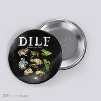 Dilf Damn I Love Frogs Frog Species Graphic Button thumb 0