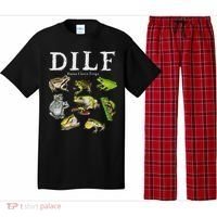 Dilf Damn I Love Frogs Frog Species Graphic Pajama Set thumb 0