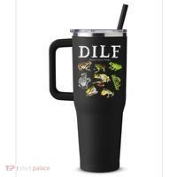 Dilf Damn I Love Frogs Frog Species Graphic 40oz Vacuum Insulated Stainless Steel Travel Tumbler thumb 2