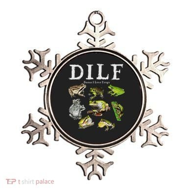 Dilf Damn I Love Frogs Frog Species Graphic Ornament