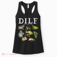 Dilf Damn I Love Frogs Frog Species Graphic Women's Tank Top thumb 0