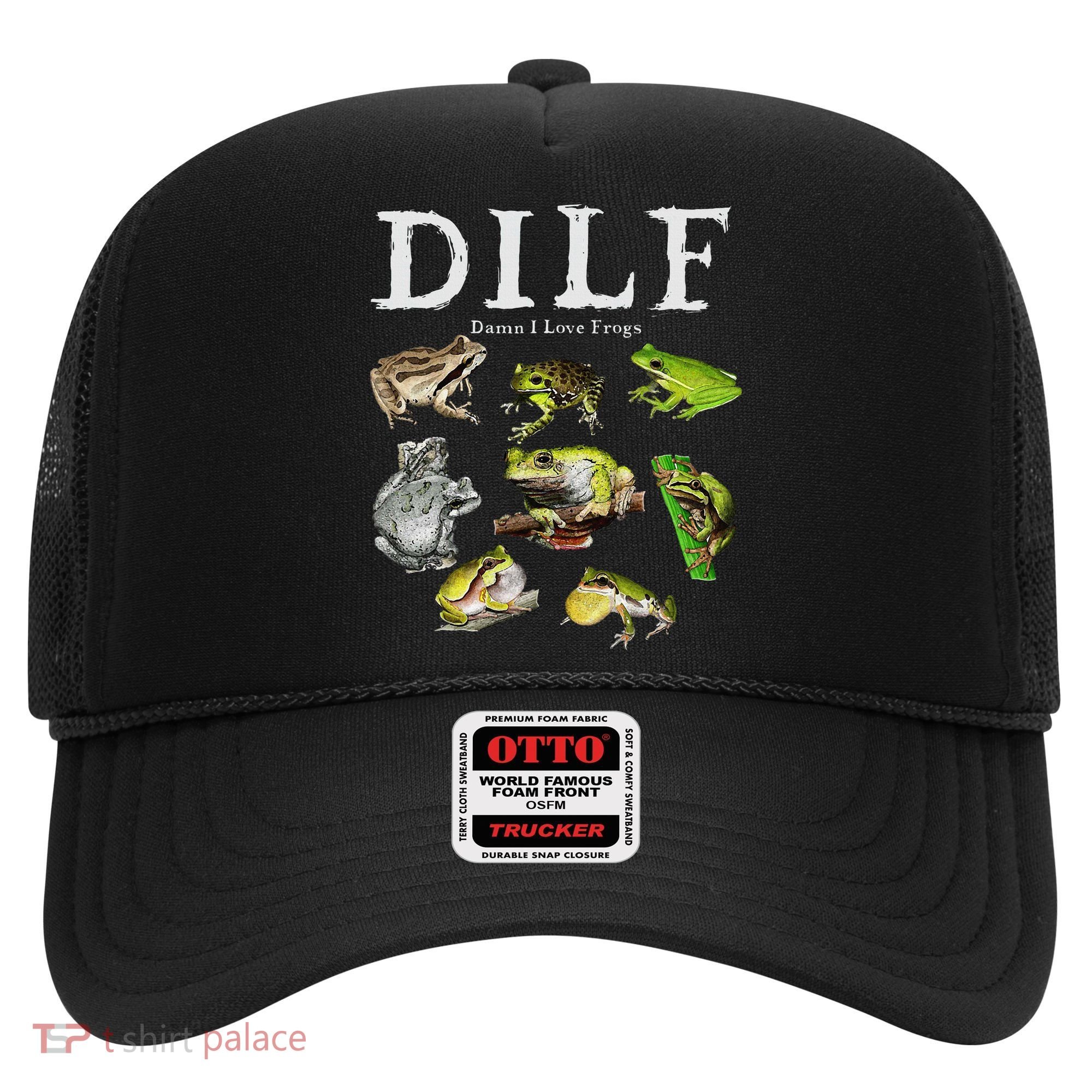 Dilf Damn I Love Frogs Frog Species Graphic Hat