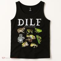 Dilf Damn I Love Frogs Frog Species Graphic Tank Top thumb 2