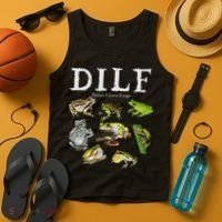 Dilf Damn I Love Frogs Frog Species Graphic Tank Top thumb 4