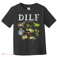 Dilf Damn I Love Frogs Frog Species Graphic Toddler T-Shirt thumb 0