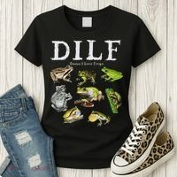 Dilf Damn I Love Frogs Frog Species Graphic Women's T-Shirt thumb 3