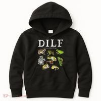 Dilf Damn I Love Frogs Frog Species Graphic Kids Hoodie thumb 0