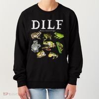 Dilf Damn I Love Frogs Frog Species Graphic Women's Sweatshirt thumb 0