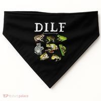 Dilf Damn I Love Frogs Frog Species Graphic USA-Made Doggie Bandana thumb 0