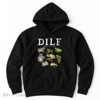 Dilf Damn I Love Frogs Frog Species Graphic Hoodie thumb 0
