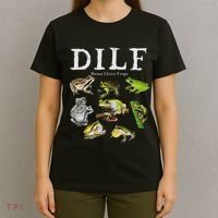 Dilf Damn I Love Frogs Frog Species Graphic T-Shirt thumb 4