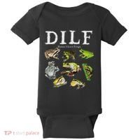 Dilf Damn I Love Frogs Frog Species Graphic Baby Bodysuit thumb 0