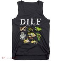 Dilf Damn I Love Frogs Frog Species Graphic Tank Top thumb 0