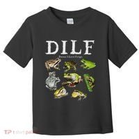 Dilf Damn I Love Frogs Frog Species Graphic Toddler T-Shirt thumb 0