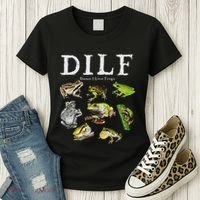 Dilf Damn I Love Frogs Frog Species Graphic Women's T-Shirt thumb 3