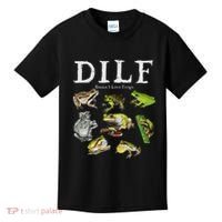 Dilf Damn I Love Frogs Frog Species Graphic Kids T-Shirt thumb 0