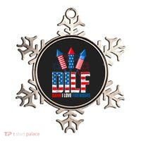 Dilf Damn I Love Fireworks Funny Patriotic America Freedom Ornament thumb 0
