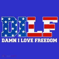 DILF Damn I Love Freedom Funny Patriotic 4th Of July Women's Tank Top thumb 5