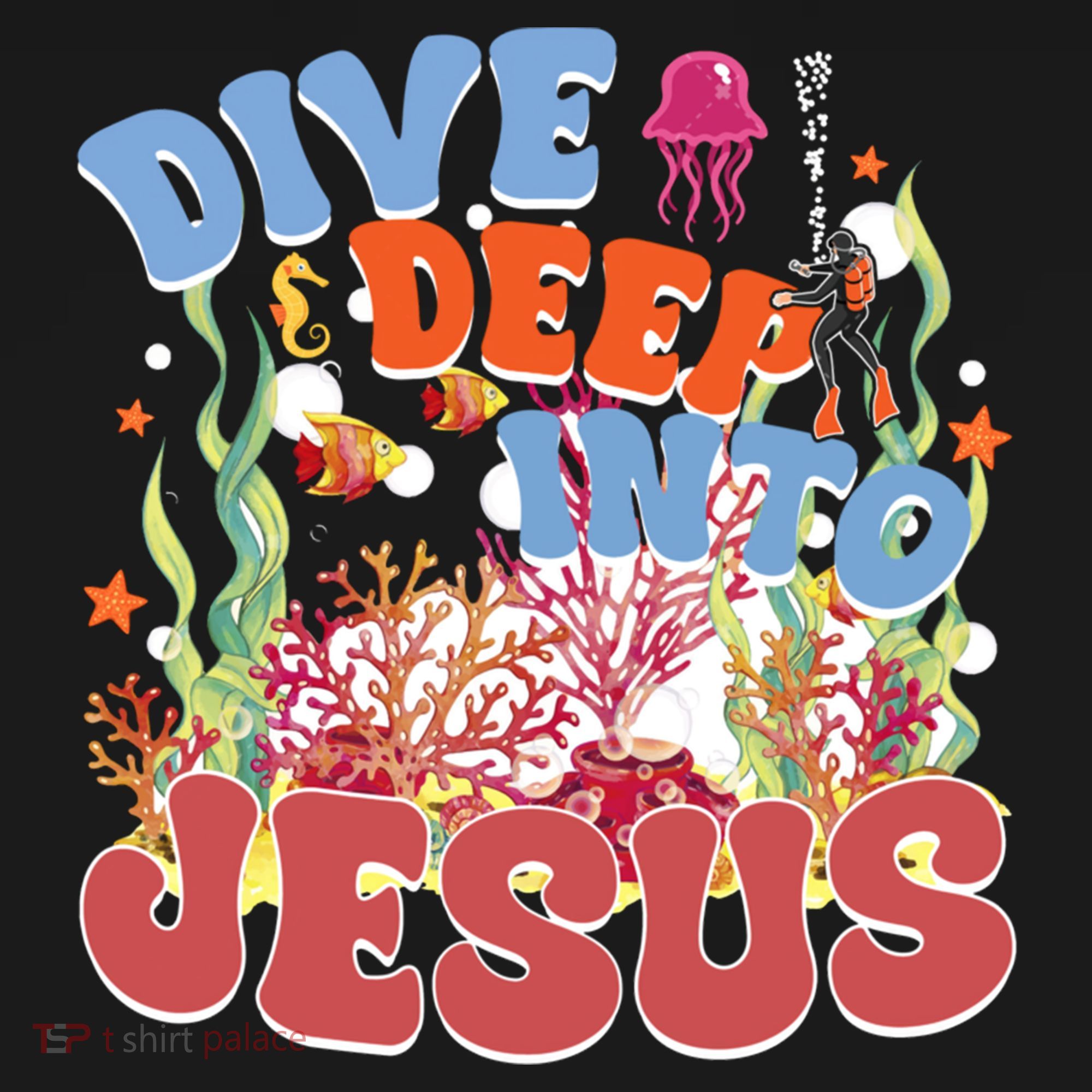 Dive Deep Into Jesus Scuba Vbs 2024 Christian Camp Gift Doggie Tank