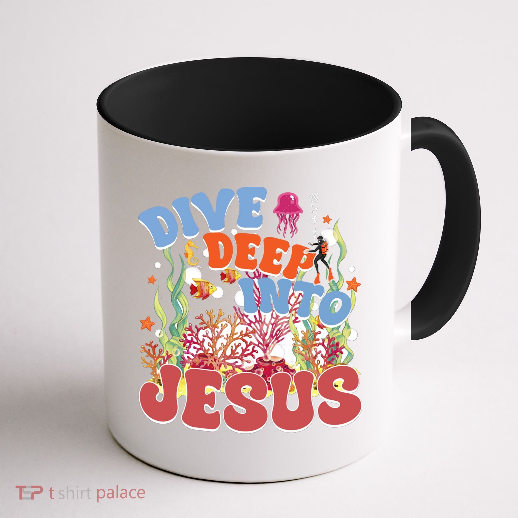 Dive Deep Into Jesus Scuba Vbs 2024 Christian Camp Gift Coffee Mug