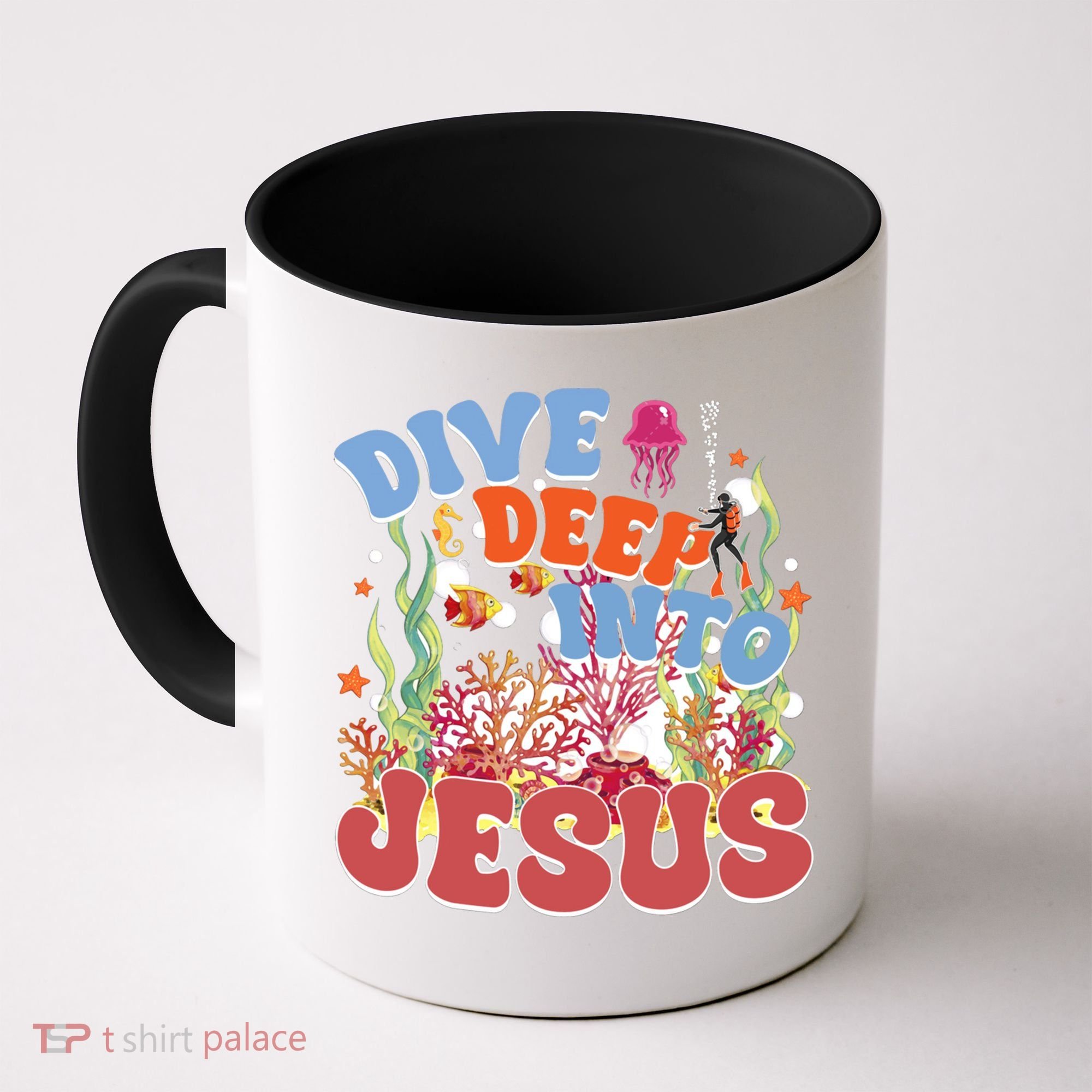 Dive Deep Into Jesus Scuba Vbs 2024 Christian Camp Gift Coffee Mug
