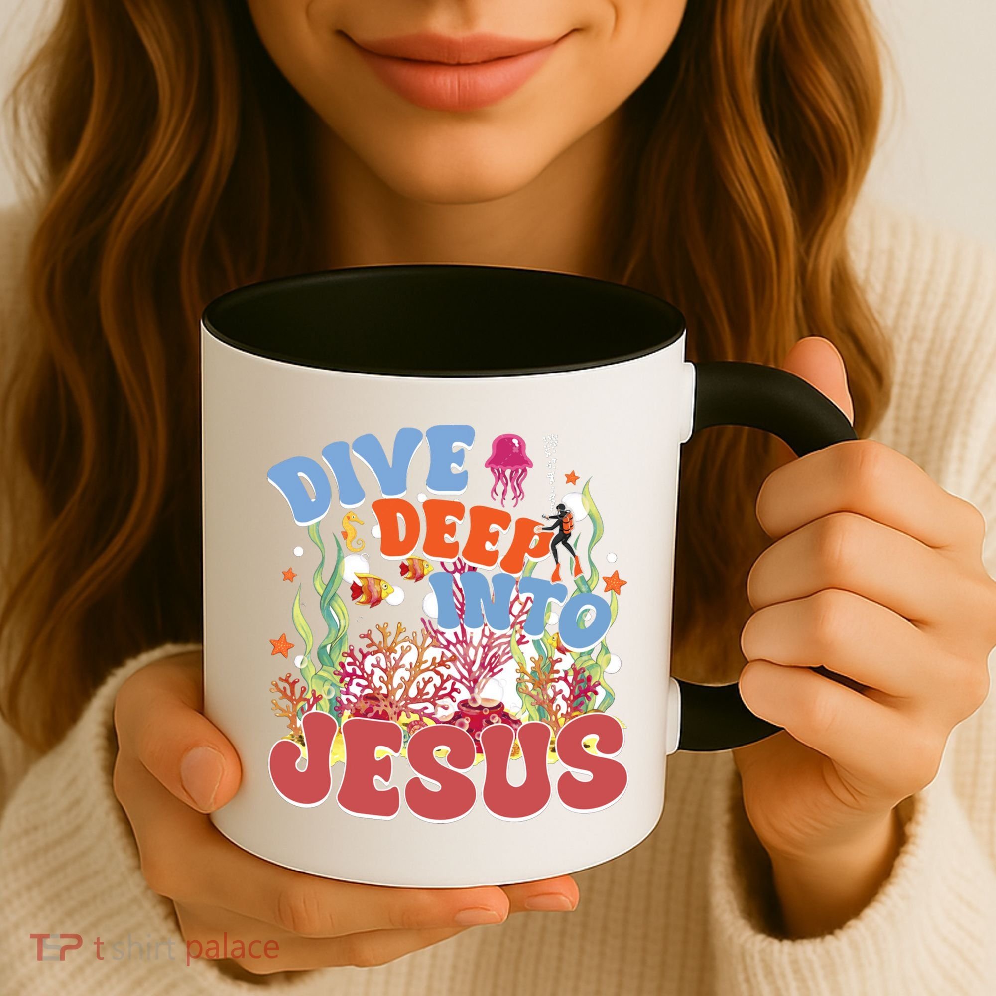 Dive Deep Into Jesus Scuba Vbs 2024 Christian Camp Gift Coffee Mug