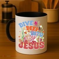 Dive Deep Into Jesus Scuba Vbs 2024 Christian Camp Gift Coffee Mug thumb 4