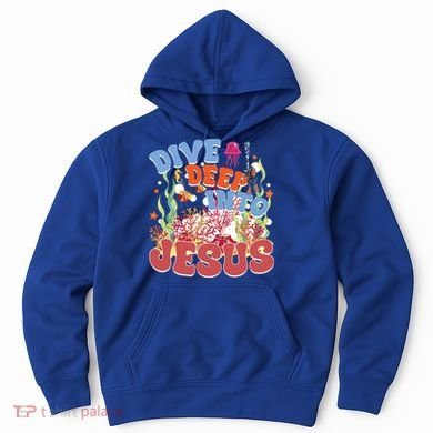 Dive Deep Into Jesus Scuba Vbs 2024 Christian Camp Gift Hoodie