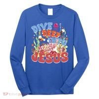 Dive Deep Into Jesus Scuba Vbs 2024 Christian Camp Gift Long Sleeve Shirt thumb 0