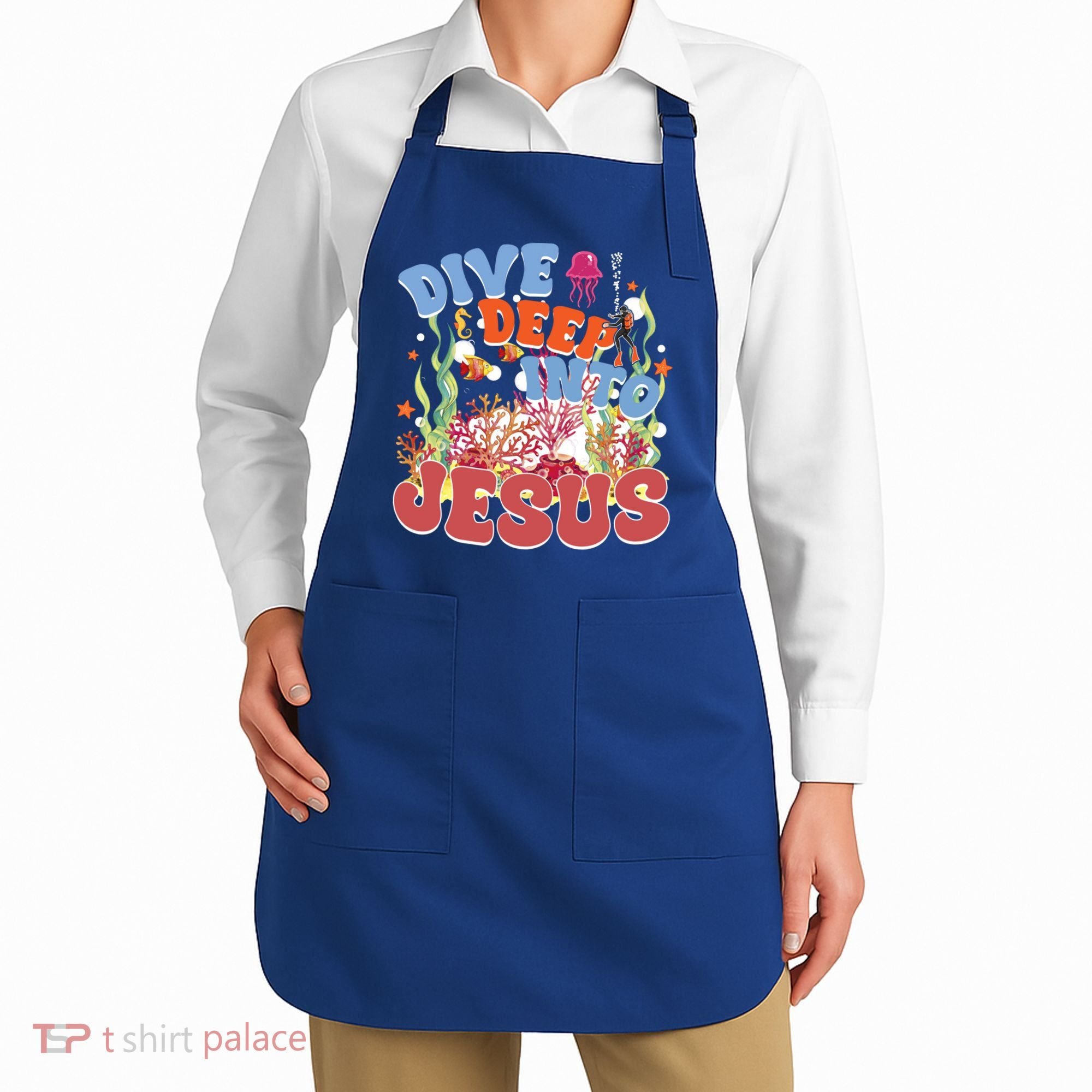 Dive Deep Into Jesus Scuba Vbs 2024 Christian Camp Gift Apron