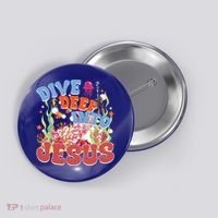 Dive Deep Into Jesus Scuba Vbs 2024 Christian Camp Gift Button thumb 0