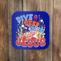 Dive Deep Into Jesus Scuba Vbs 2024 Christian Camp Gift Coaster thumb 0