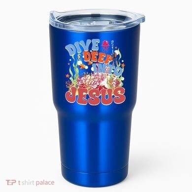 Dive Deep Into Jesus Scuba Vbs 2024 Christian Camp Gift Tumbler