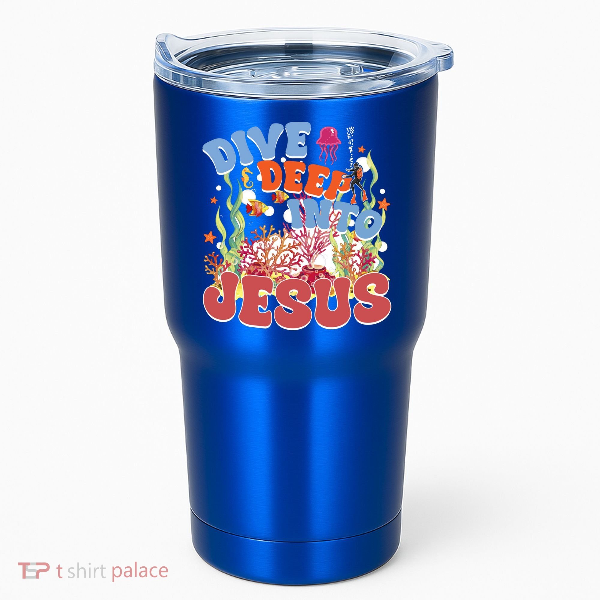 Dive Deep Into Jesus Scuba Vbs 2024 Christian Camp Gift Tumbler