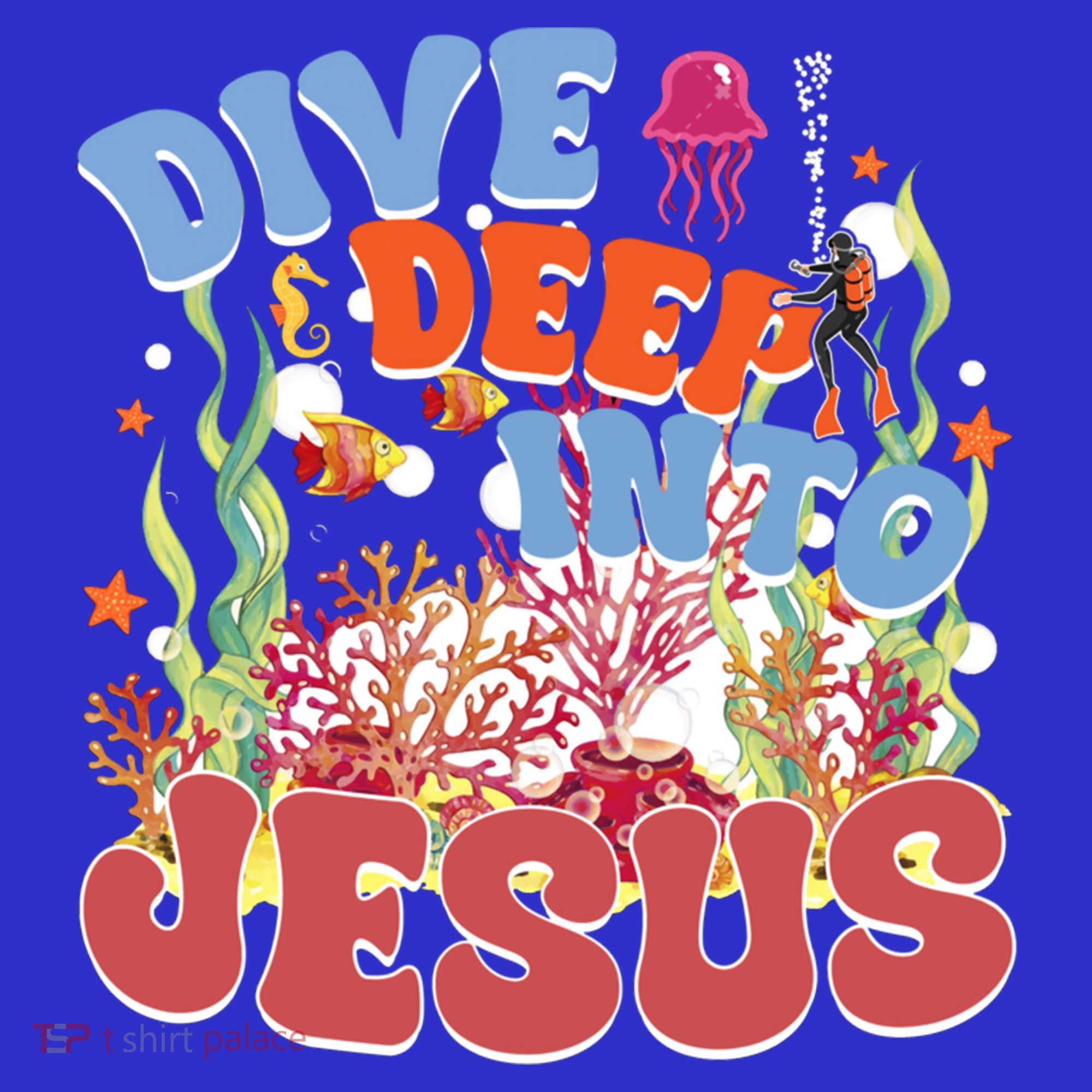 Dive Deep Into Jesus Scuba Vbs 2024 Christian Camp Gift Mousepad
